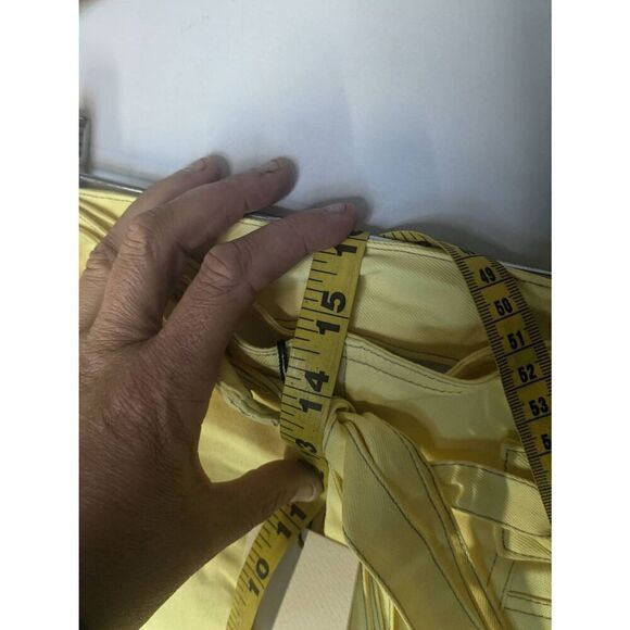 NWT REVOLVE The East Order Goldie Lemon Yellow Ultra High Waisted Flare Pants S - Picture 9 of 12